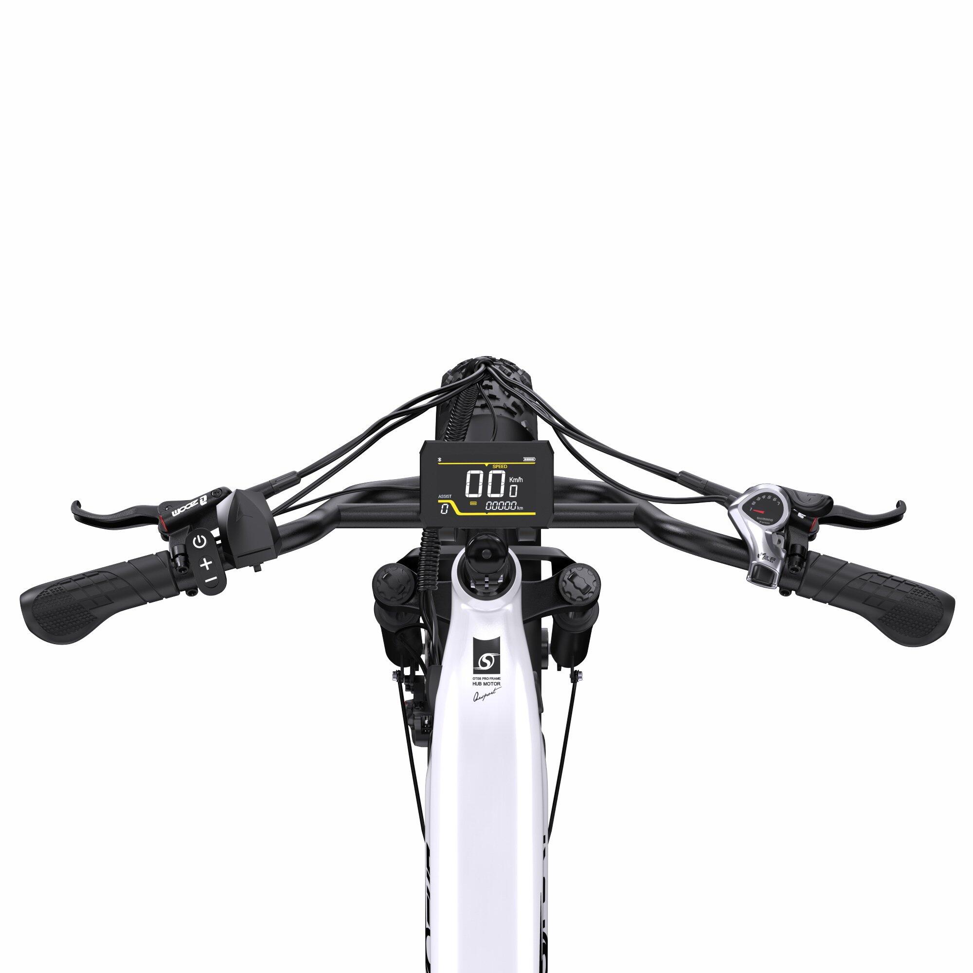 Bicicleta elétrica adulto Onesport OT08 bateria 48V 18Ah removível controle APP 5/7