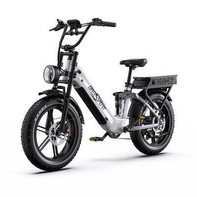 Onesport ot08 pro 20" e-bike dubbele accu 48v 36ah 7 versn max 25km/h