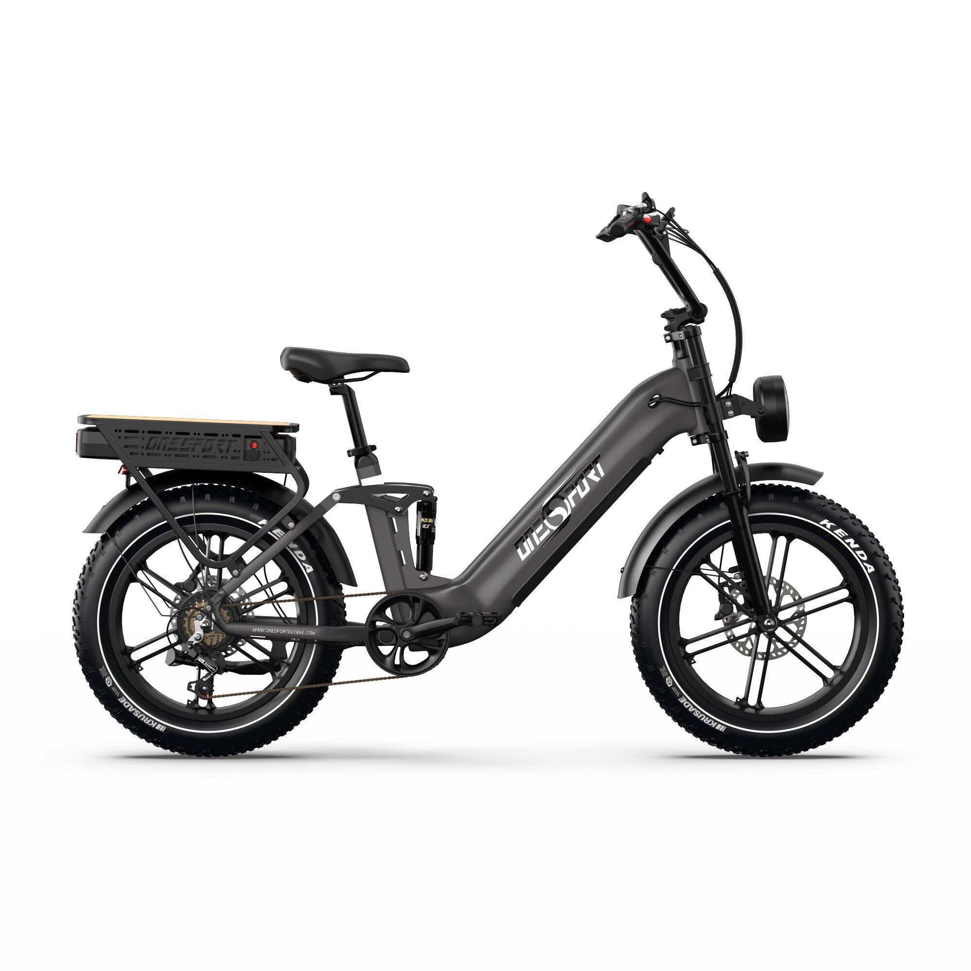 Bici elettrica Onesport OT08 Pro 20" doppia batteria 48V 36Ah 7 marce 25km/h 2/7