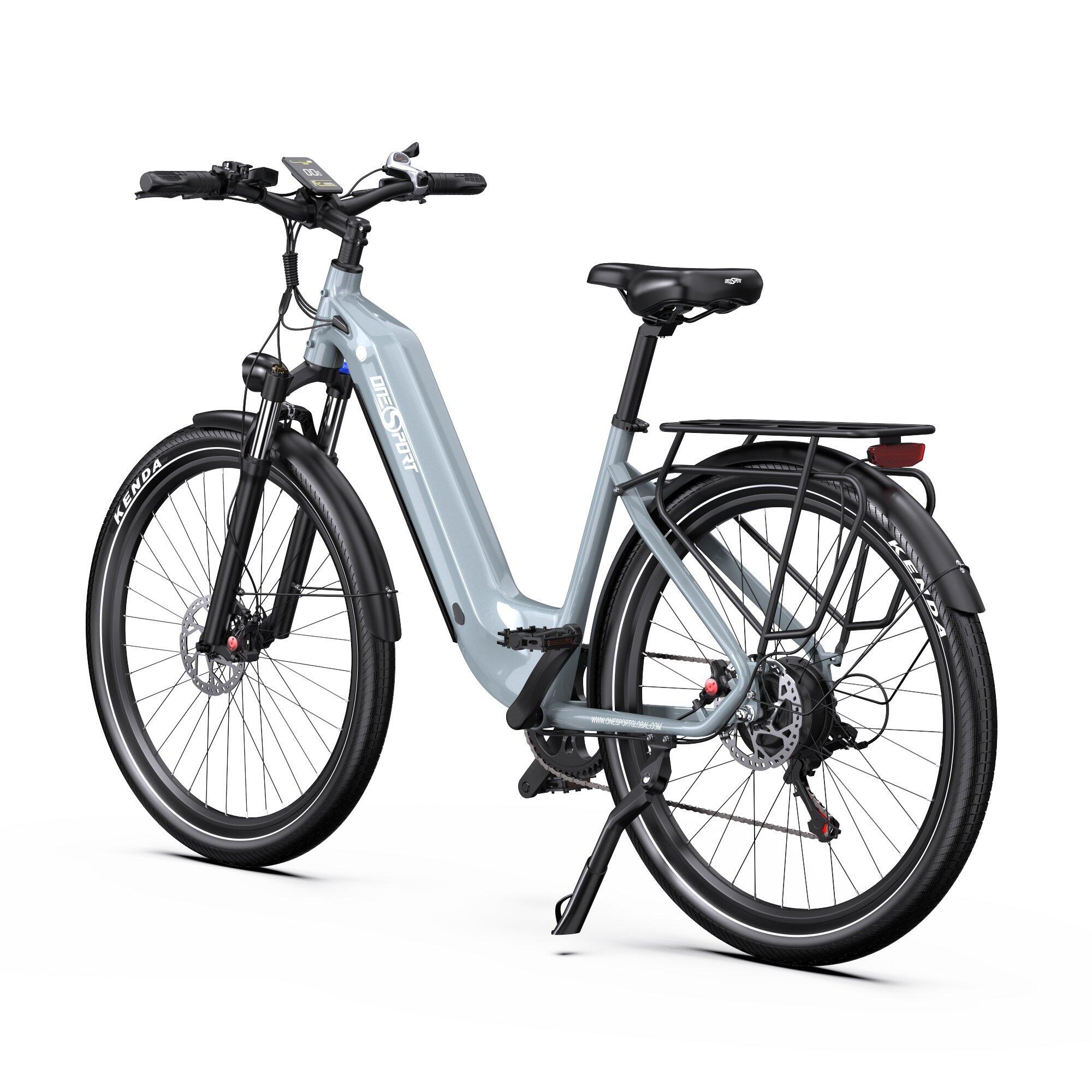 Bicicleta elétrica ONESPORT OT05, pneu 27.5", motor 250W, bateria 36V 18.2Ah 2/7