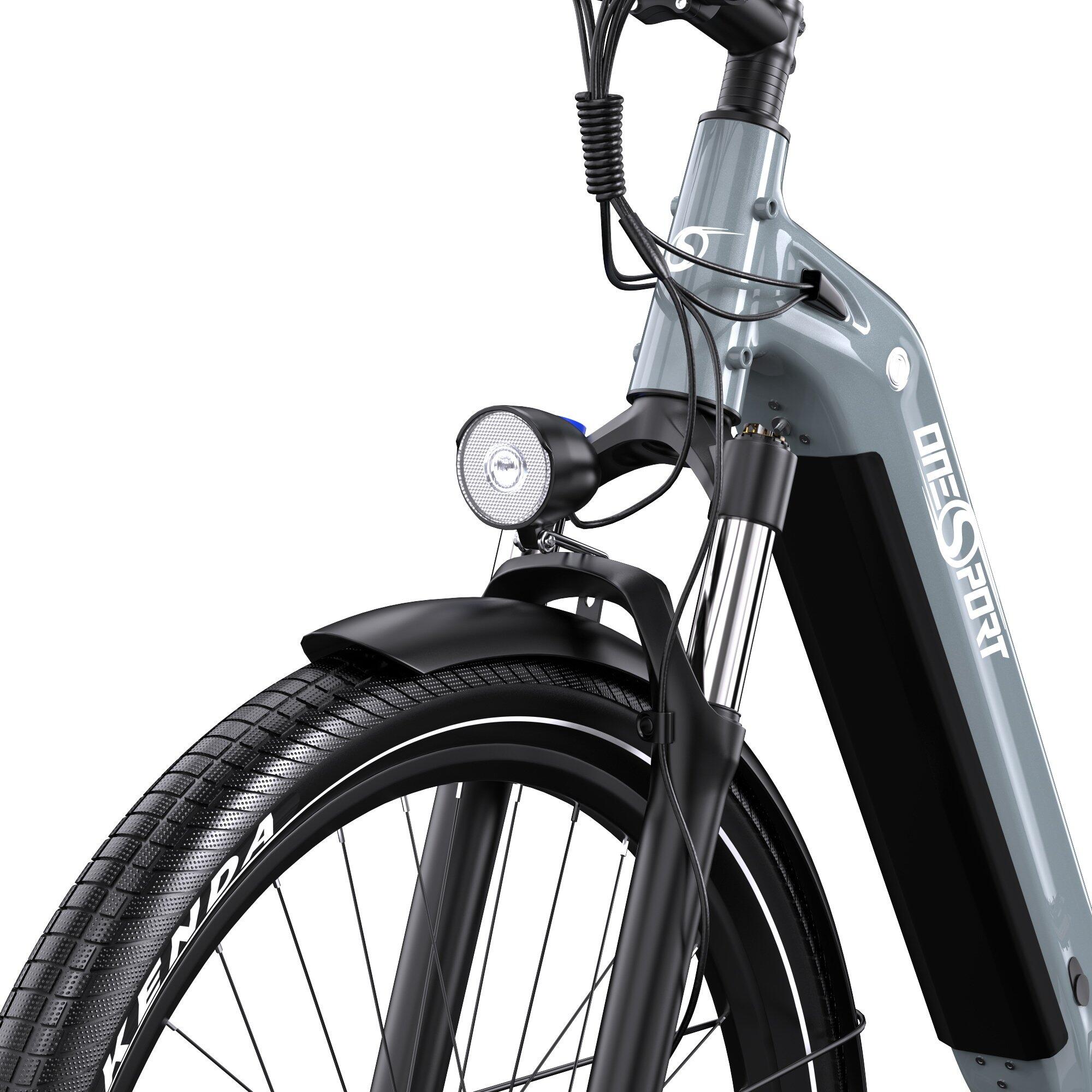 Bicicleta elétrica ONESPORT OT05, pneu 27.5", motor 250W, bateria 36V 18.2Ah 5/7