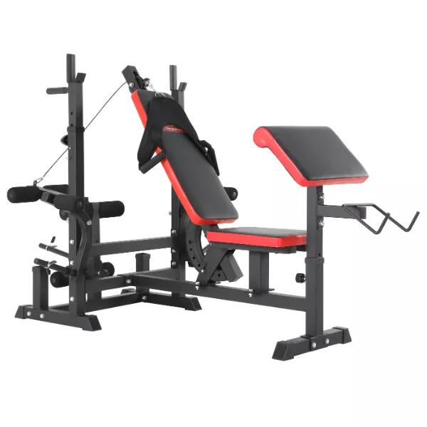 ITM Adjustable Barbell Weight Bench - Foldable Multi-Position Press Bench
