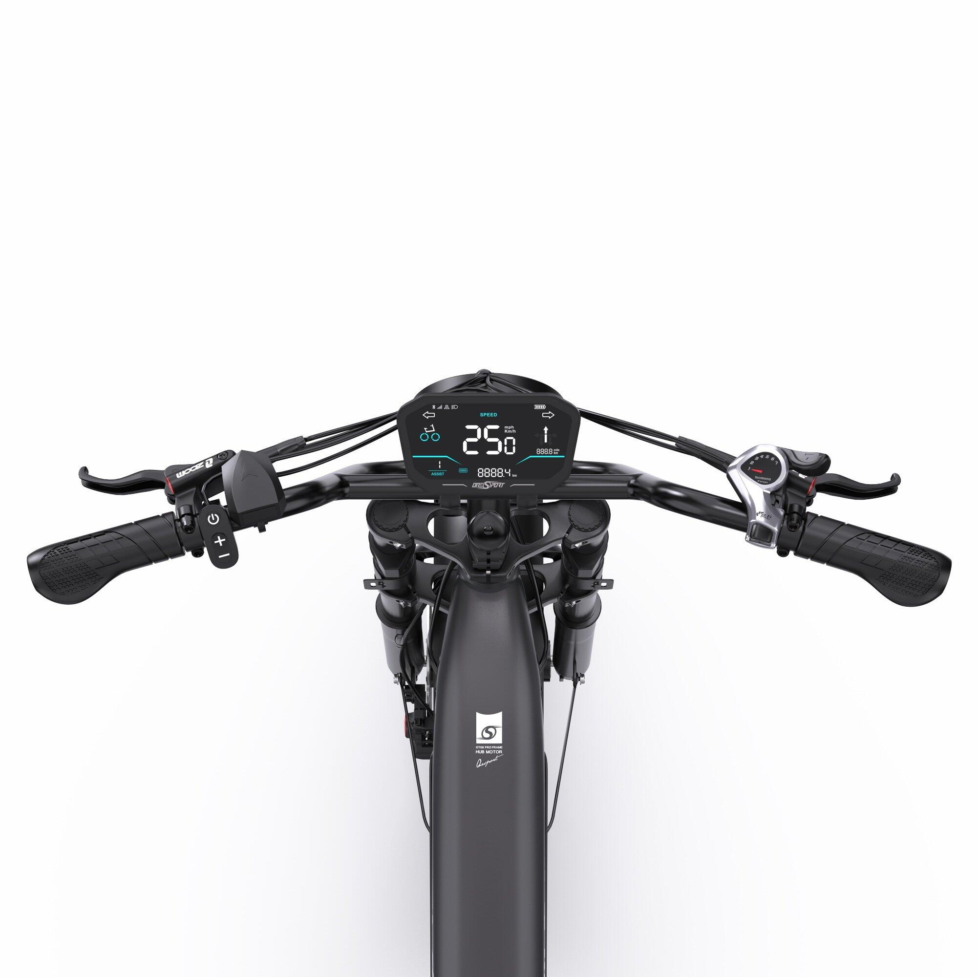 Bici elettrica Onesport OT08 Pro 20" doppia batteria 48V 36Ah 7 marce 25km/h 6/7