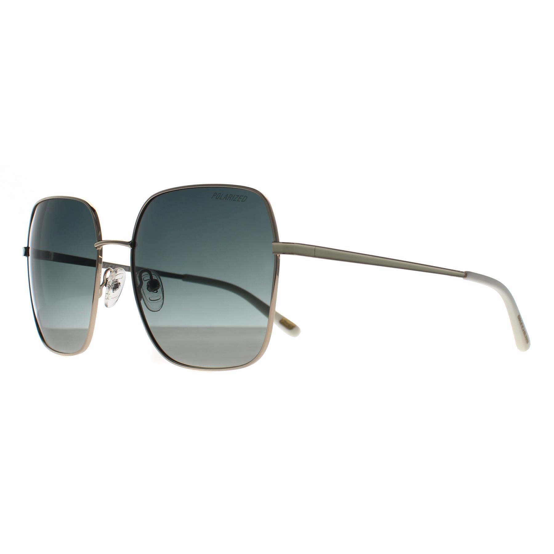 Skechers Square Womens Shiny Pale Gold Grey Gradient Polarized SE6266 2/3