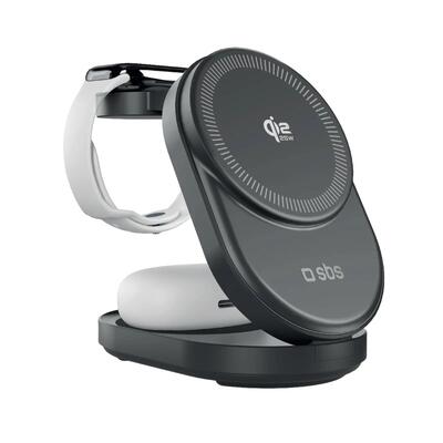 Qi2 25w draadloos 3-in-1 laadstation voor het opladen van iphone, apple watch