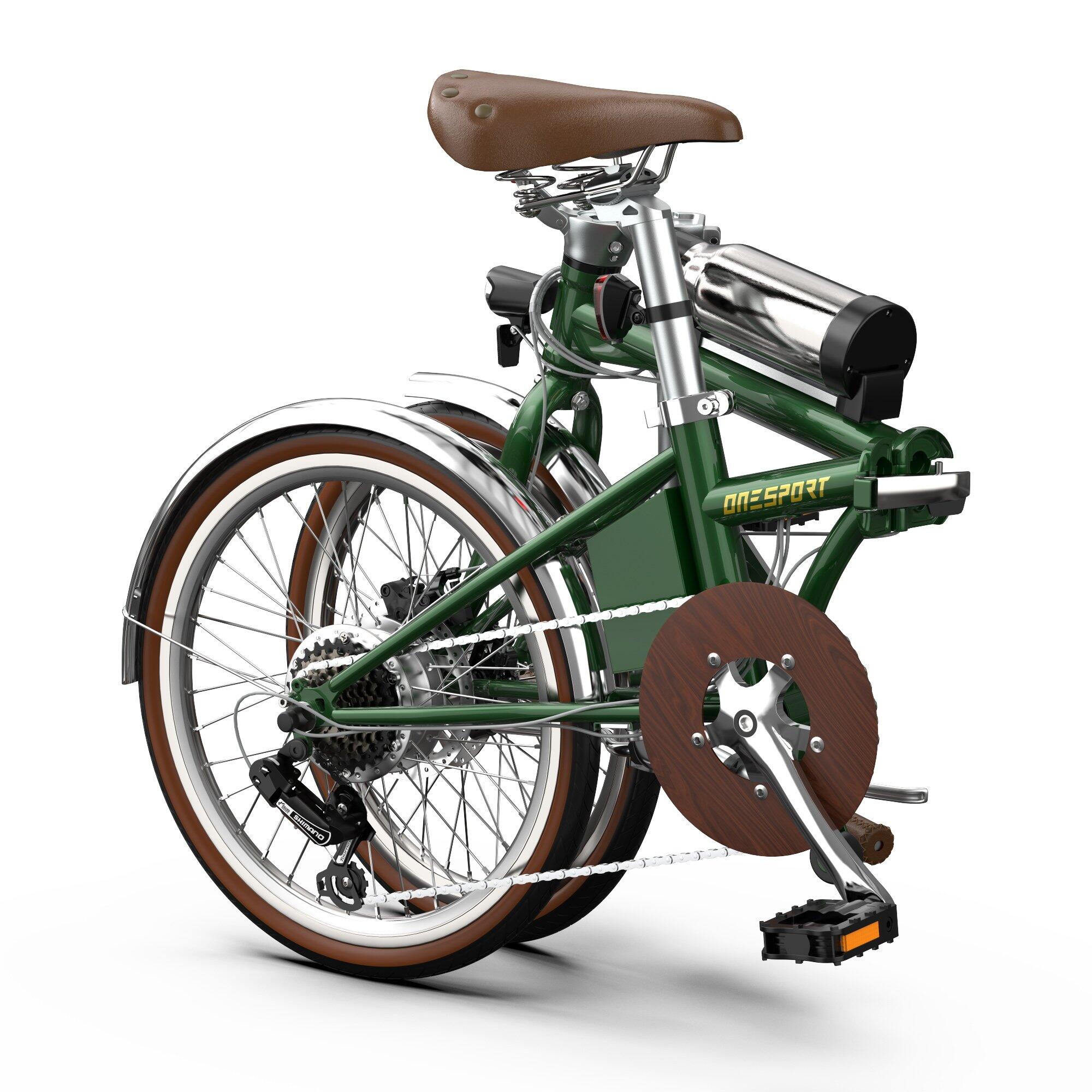 OT02 PRO bicicleta elétrica dobrável 20", motor 250W, Shimano 7 veloc., ecrã LCD 3/7