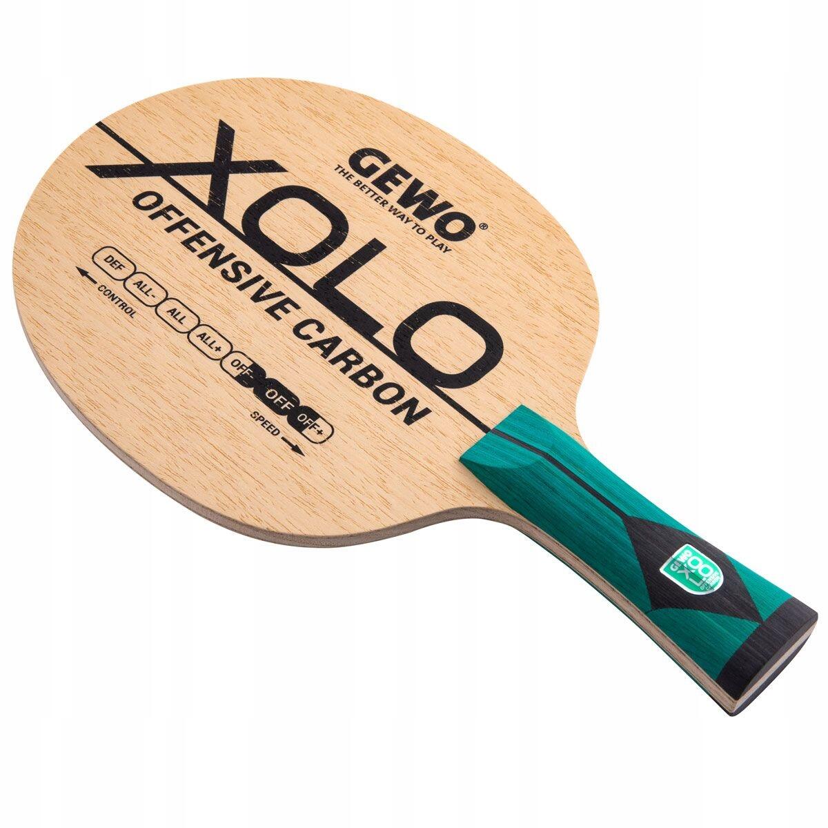 DESKA DO RAKIETKI DO TENISA STOŁOWEGO PING PONGA GEWO XOLO OFFENSIVE CARBON 3/7