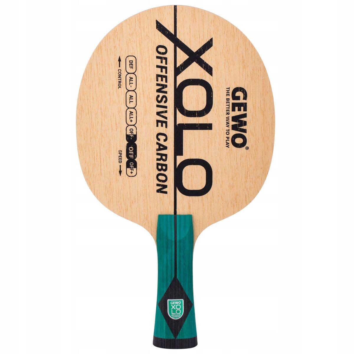DESKA DO RAKIETKI DO TENISA STOŁOWEGO PING PONGA GEWO XOLO OFFENSIVE CARBON 2/7