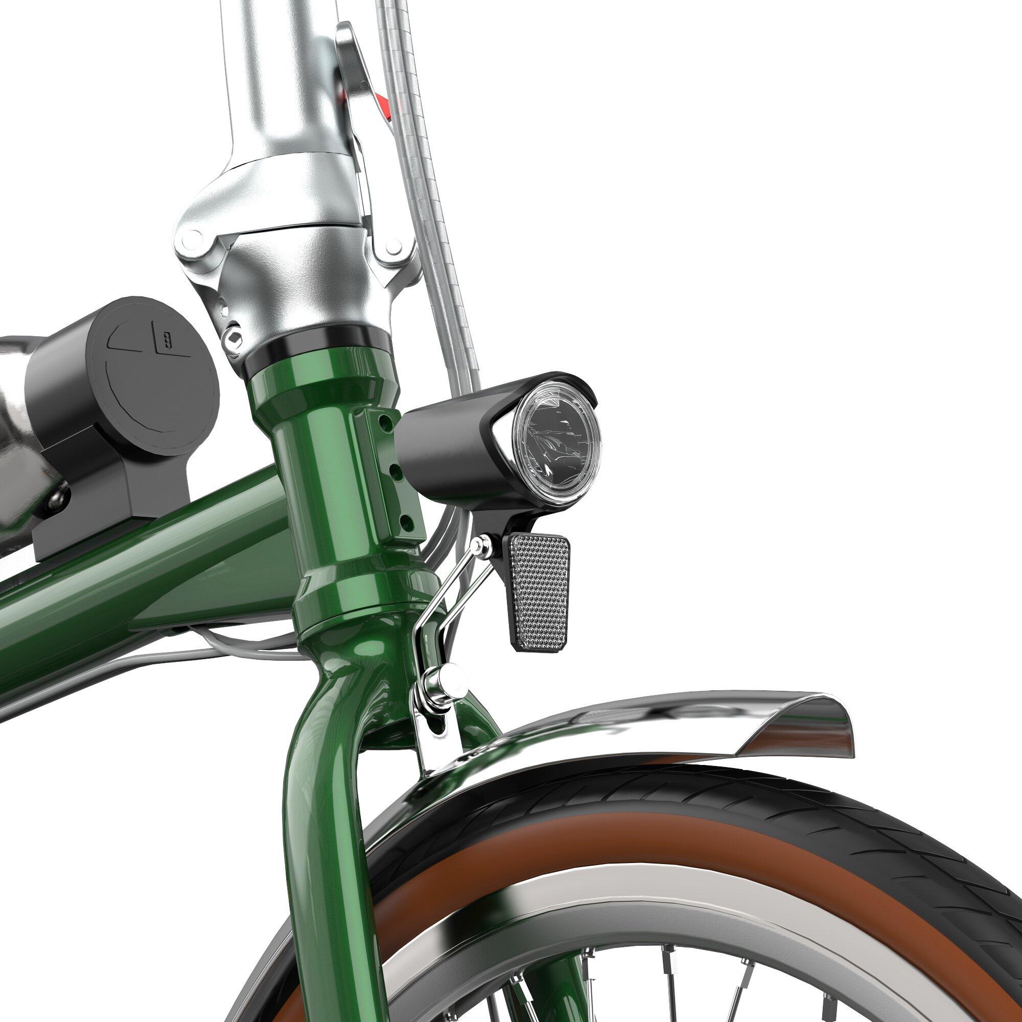 OT02 PRO bicicleta elétrica dobrável 20", motor 250W, Shimano 7 veloc., ecrã LCD 5/7