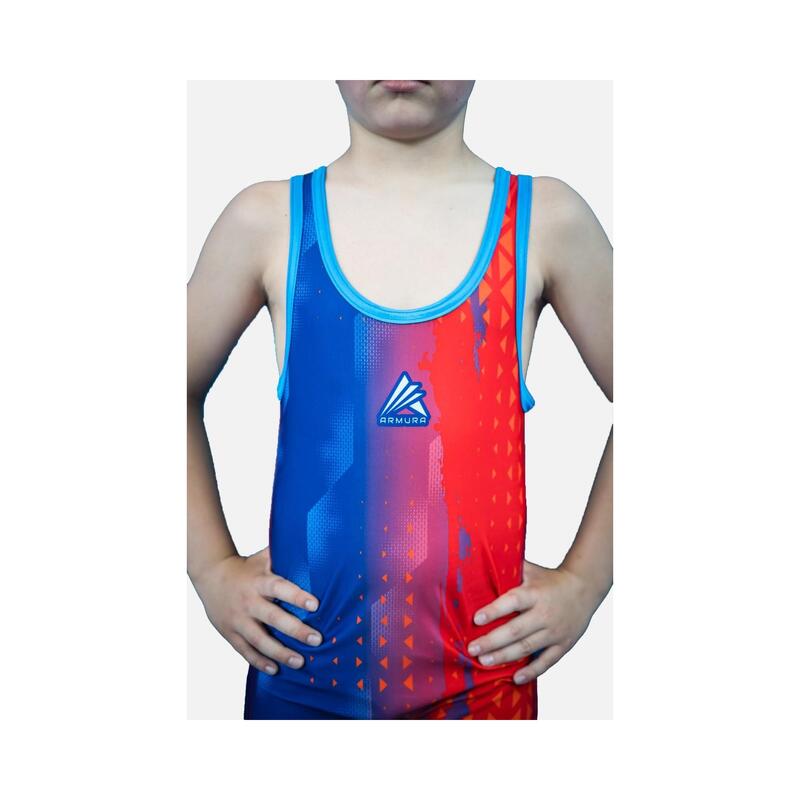 Dres de Lupta Boboc Juniori Albastru