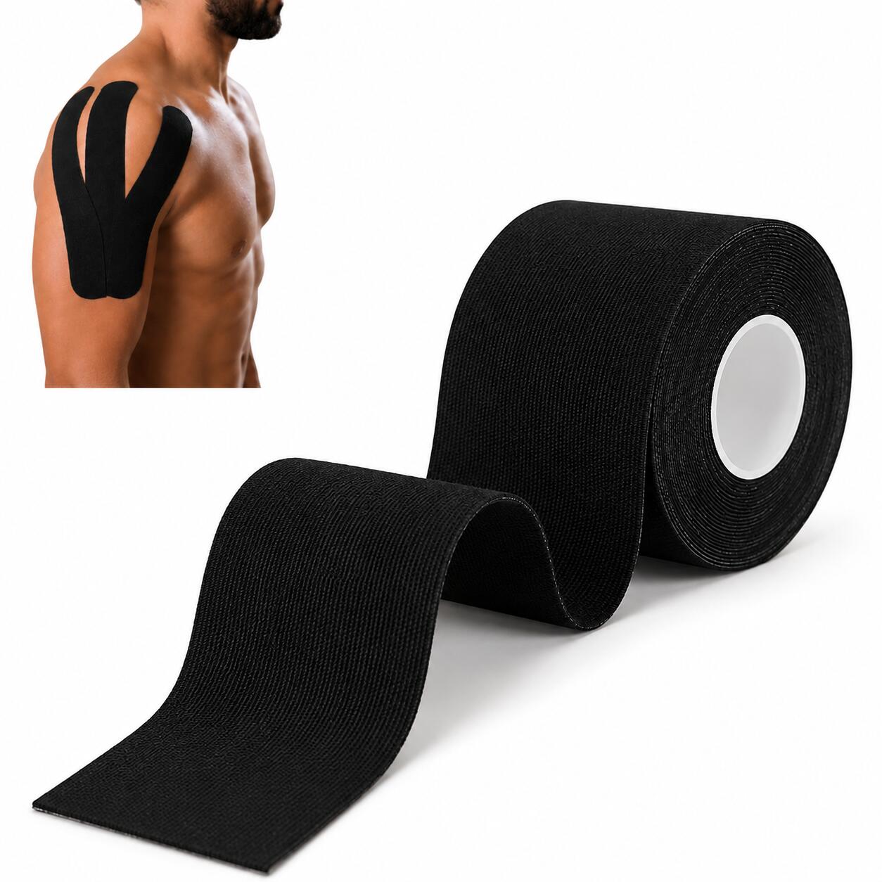 Banda kinesiologica, elastica, hipoalergenica, pentru sport si recuperare
