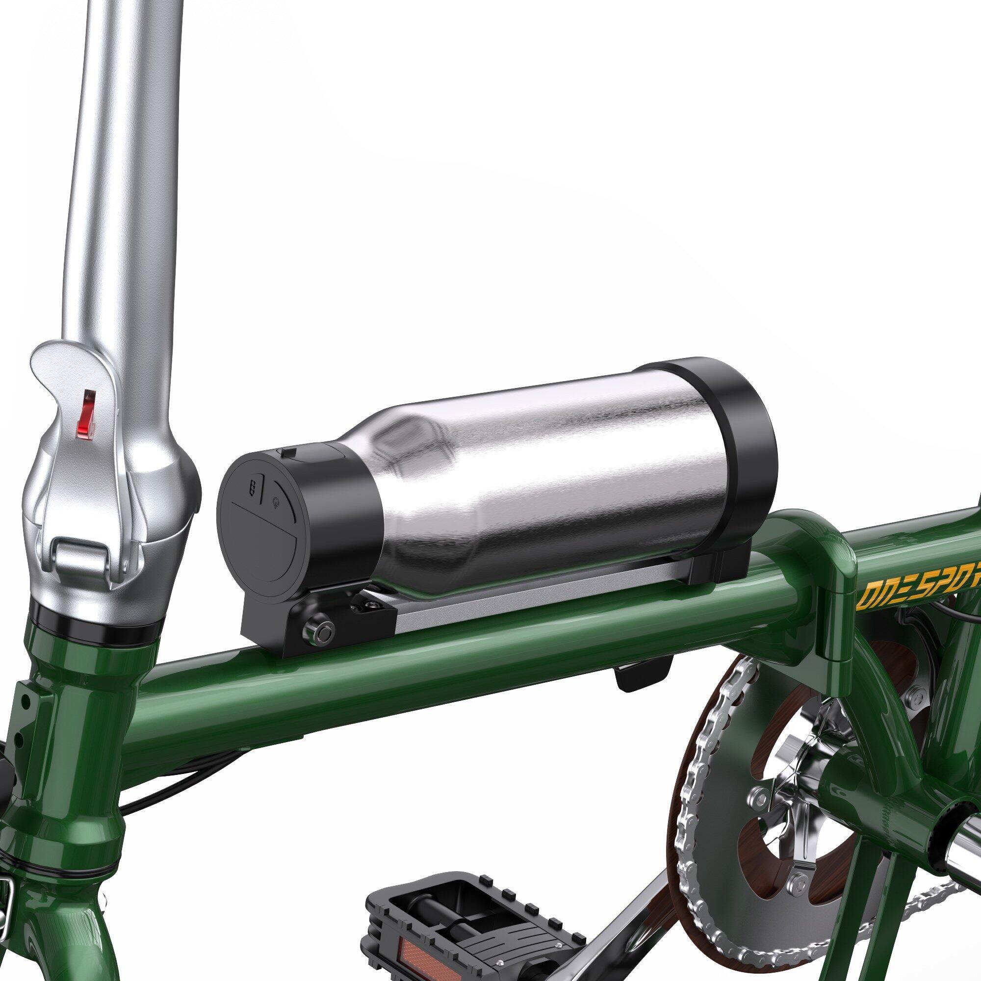 Compacte elektrische fiets OT02, 16" opvouwbaar, 250W motor, licht en draagbaar 7/7