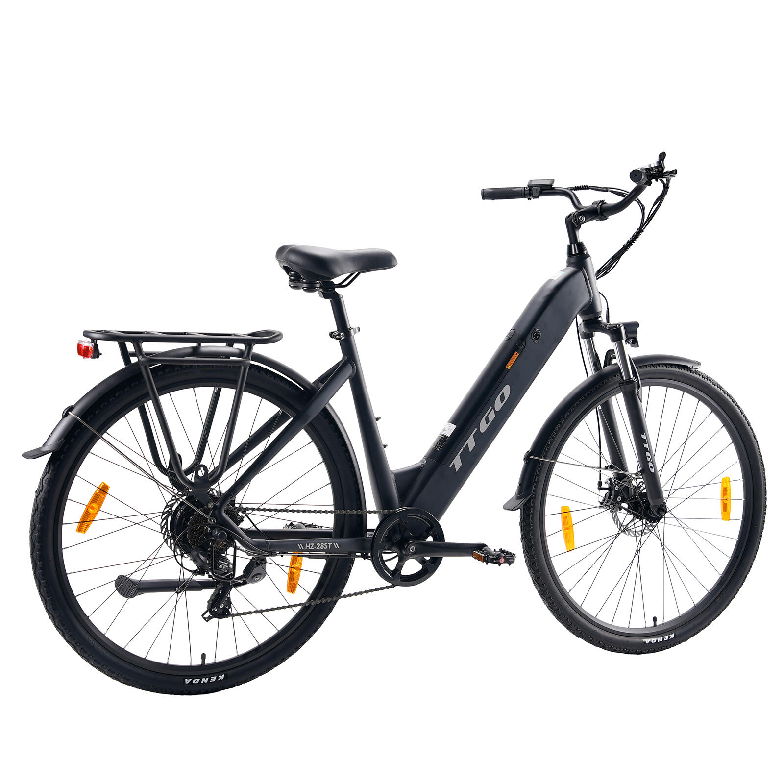 HZ-28ST Elektrische Fiets 28" Aluminium Vering Schijfrem 700C 7V 250W Motor 2/4