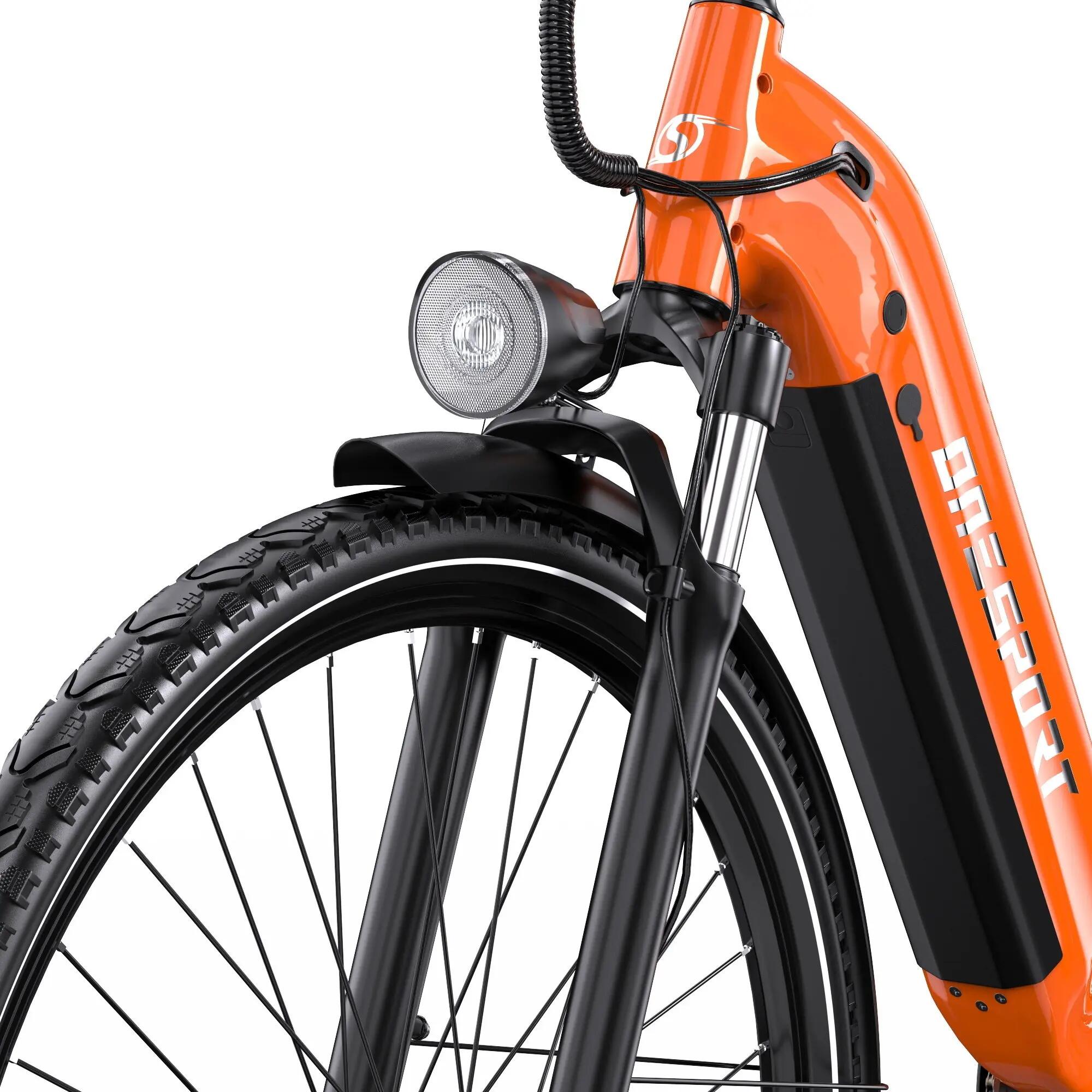 Bicicleta elétrica adulto Onesport OT05 Pro motor 250W bateria 36V 22.5Ah 5/7