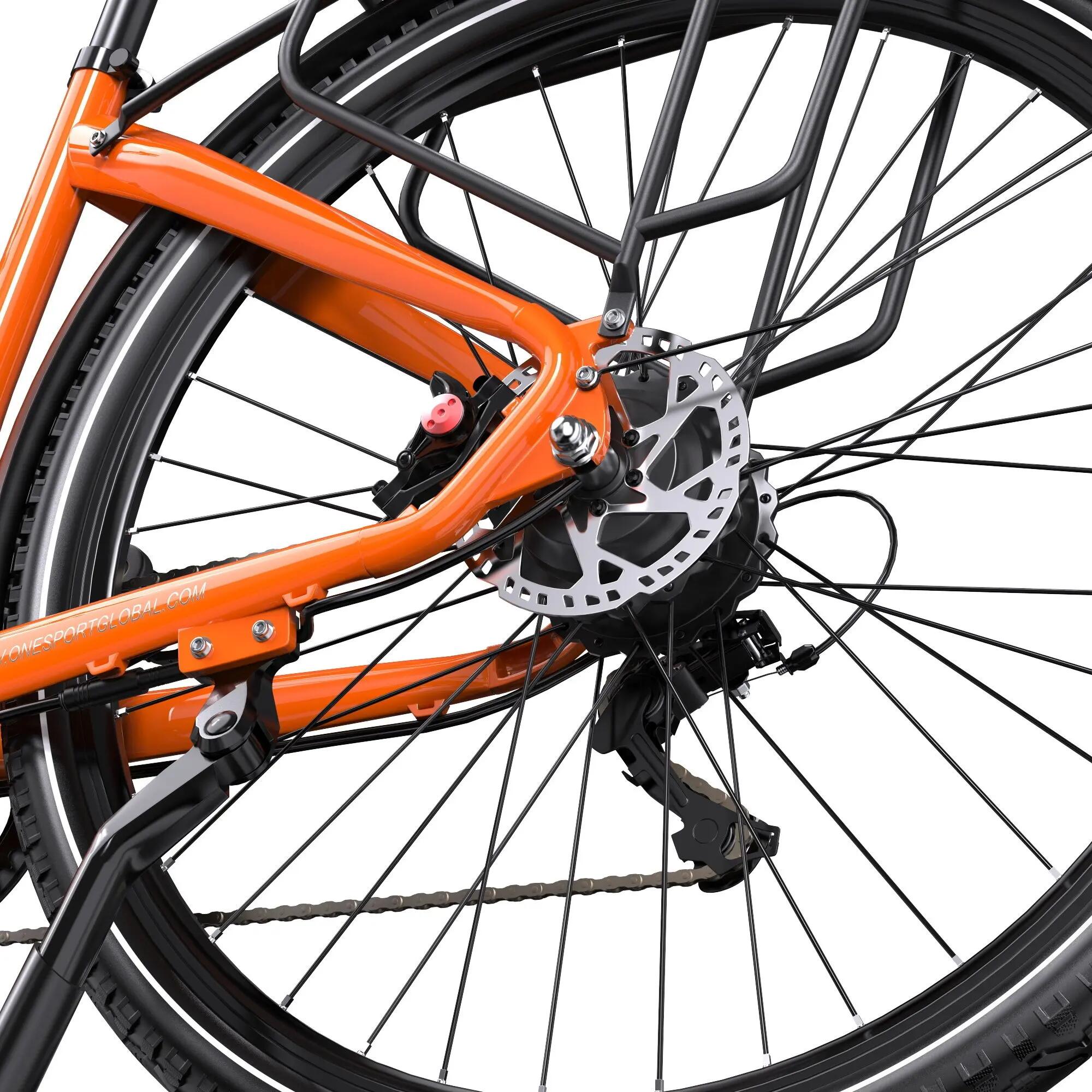 Bicicleta elétrica adulto Onesport OT05 Pro motor 250W bateria 36V 22.5Ah 6/7