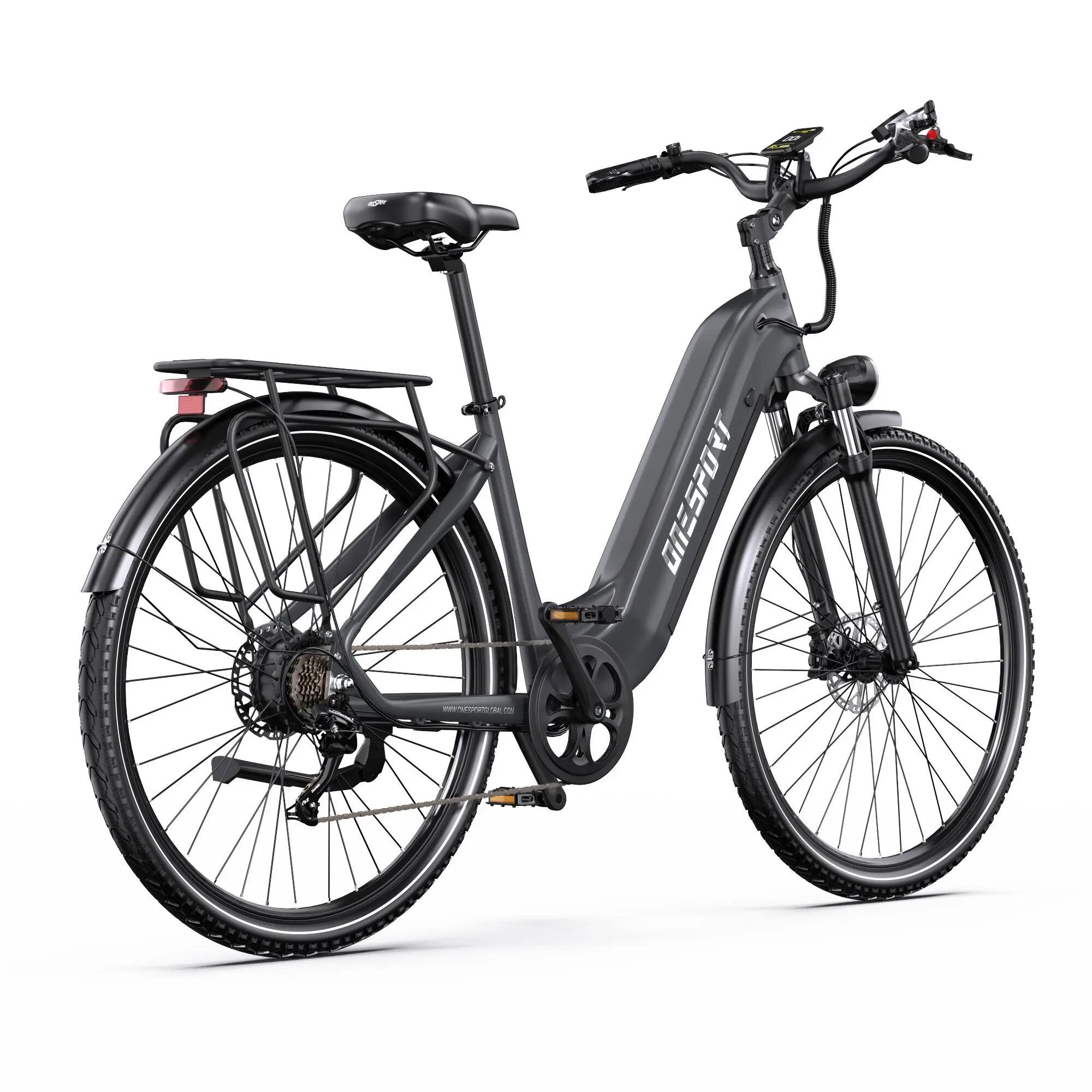 Bicicleta elétrica adulto Onesport OT05 Pro motor 250W bateria 36V 22.5Ah 3/7