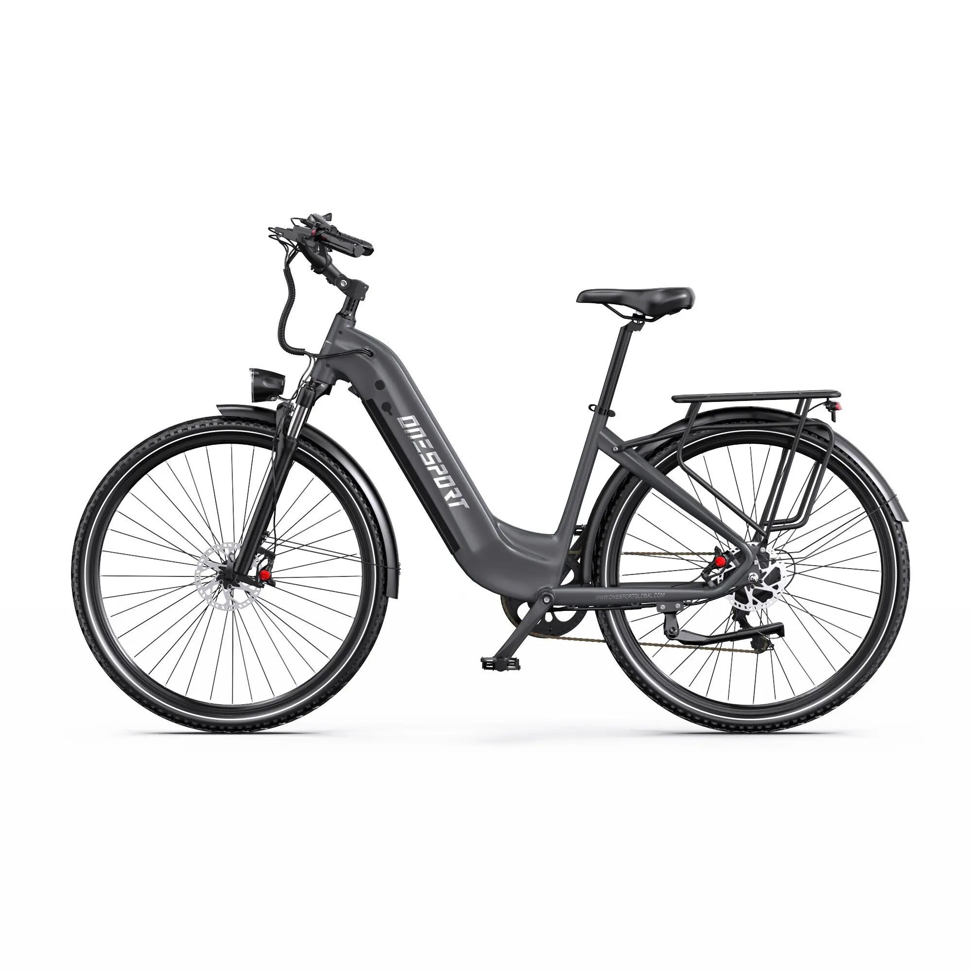 Bicicleta elétrica adulto Onesport OT05 Pro motor 250W bateria 36V 22.5Ah 2/7