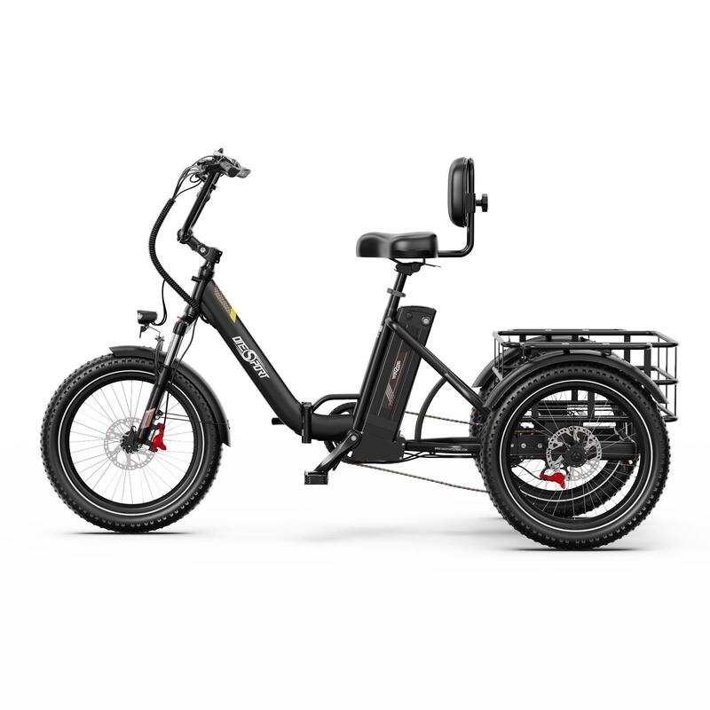 Skládací elektrotříkolka ONESPORT OT30 PRO 20" se 3 koly a 48V 18Ah baterií
