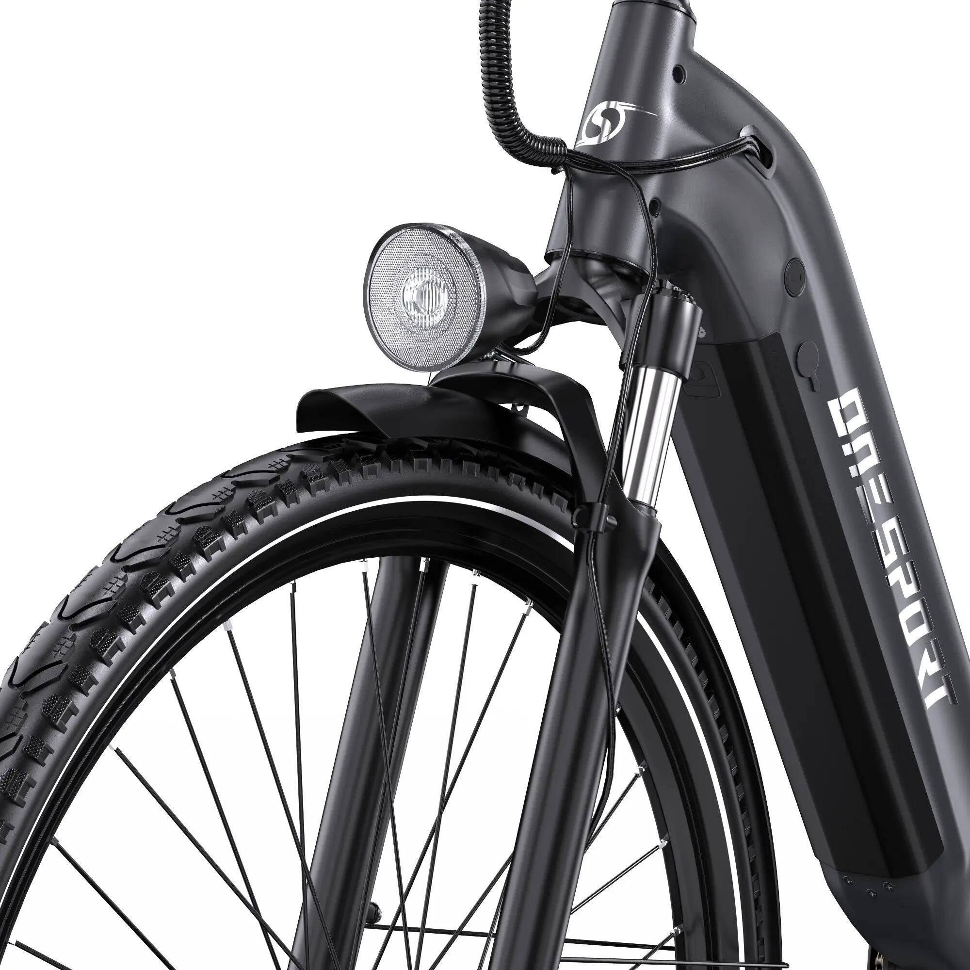 Bicicleta elétrica adulto Onesport OT05 Pro motor 250W bateria 36V 22.5Ah 5/7