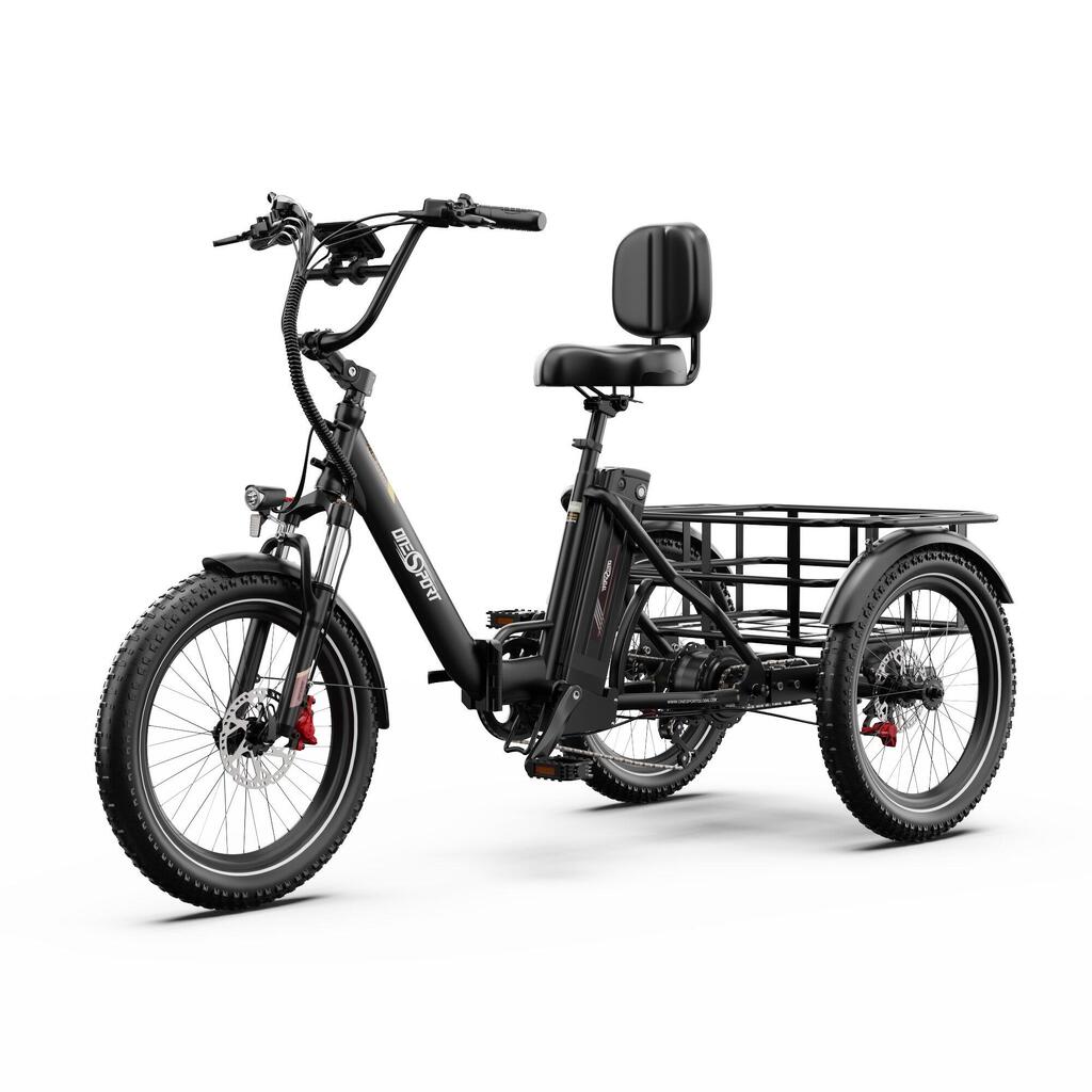 ONESPORT OT30 PRO 20" 3-Wheel Folding E-Trike  and 48V 18Ah Battery 7-speed