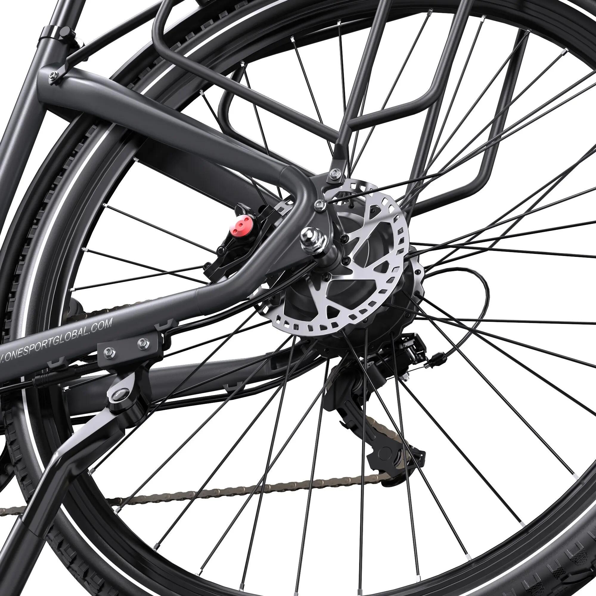 Bicicleta elétrica adulto Onesport OT05 Pro motor 250W bateria 36V 22.5Ah 6/7