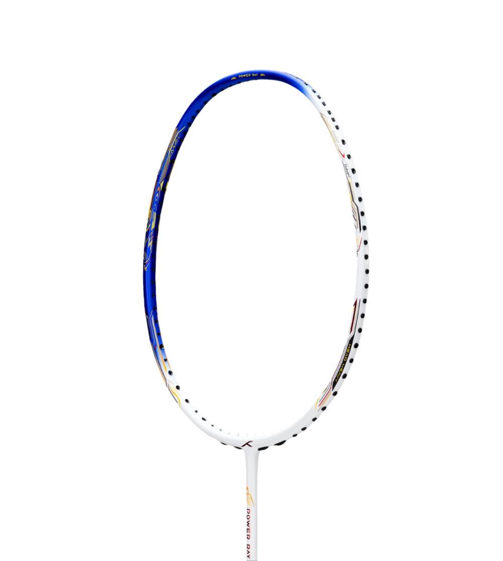 Unbespannt Badmintonschläger - Power Ray 900, Dunkelgrau/Weiß 3/7
