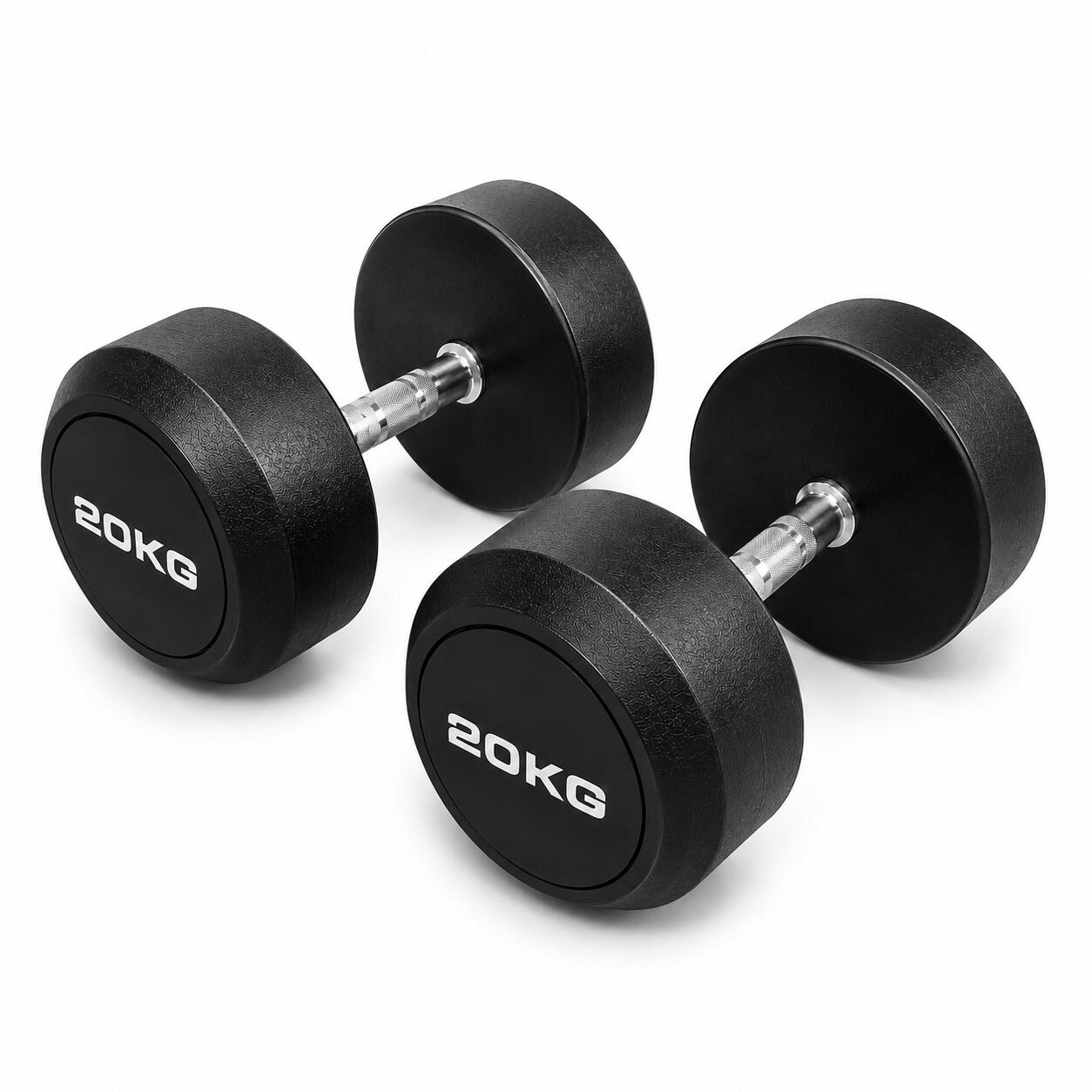Mancuernas Redondas 20 kg (par) Fitness Musculación 2/3