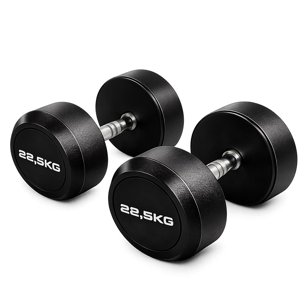 Mancuernas Redondas 22,5 kg (par) Fitness Musculación 2/3
