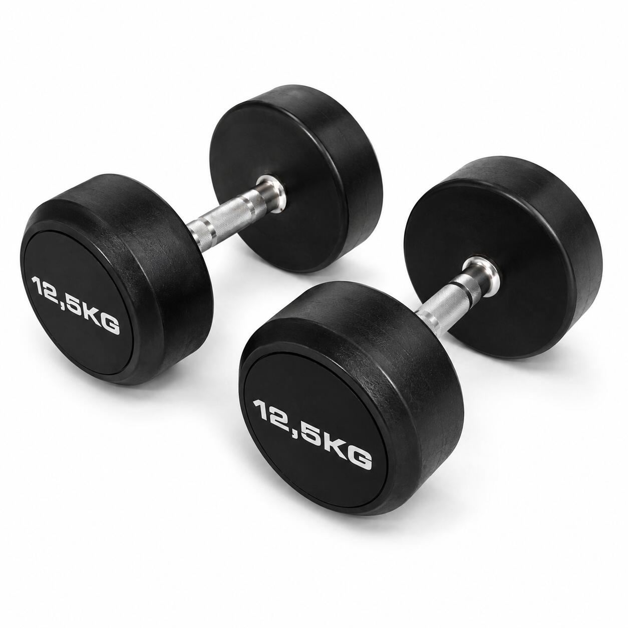 Mancuernas Redondas 12,5 kg (par) Fitness Musculación 2/3