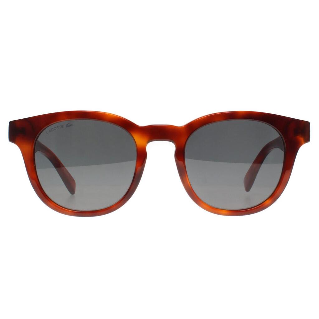 Lacoste Round Mens Blonde Havana Smoke Grey L6006S