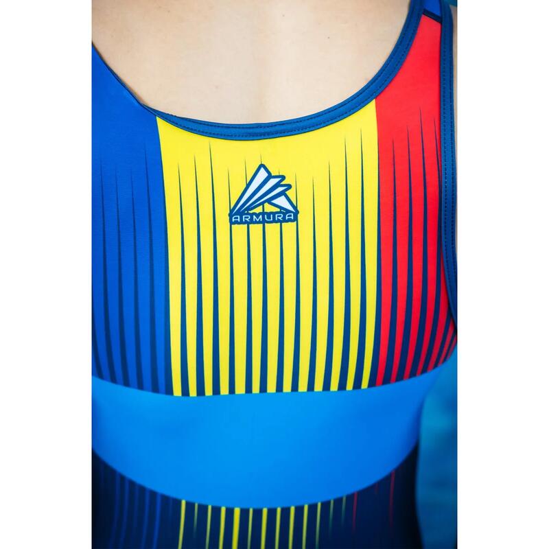 Dres de Lupta Tricolor V2 Seniori Albastru