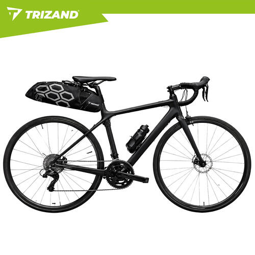 Geanta de bicicleta, 12 L, impermeabila, 3 buzunare, fixare sub sa, 65×15×14 cm