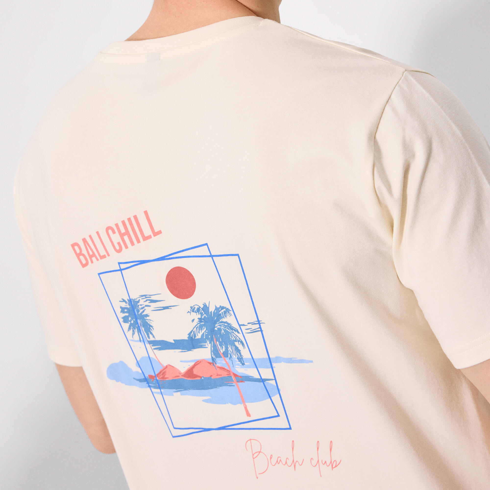 Camiseta de manga curta com estampa Bali Chill 4/4