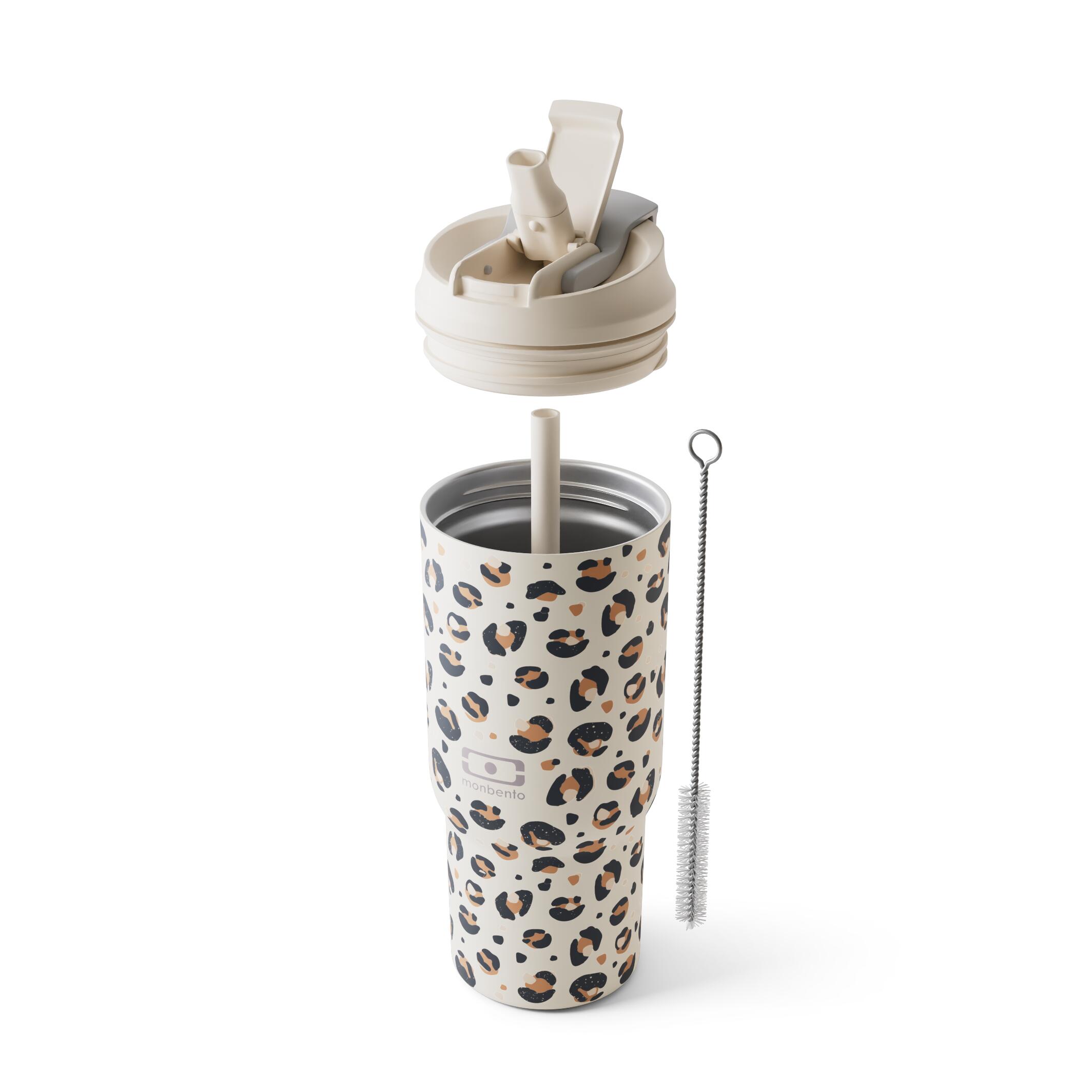 Mug isotherme avec paille 600ml |Adulte|Bureau, randonnée|Travel Mug L 5/6
