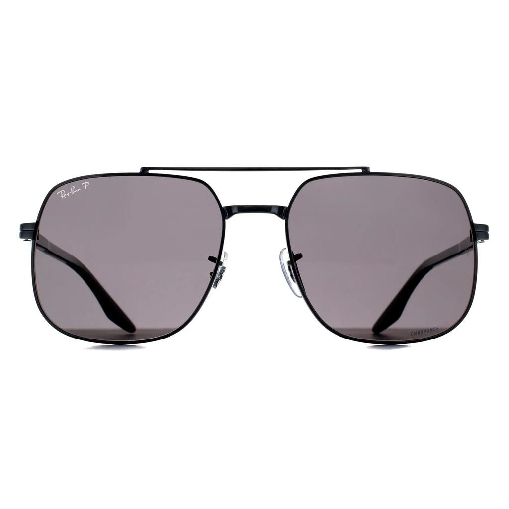 Ray-Ban Aviator Unisex Gunmetal Dark Grey Chromance Polarized RB3699