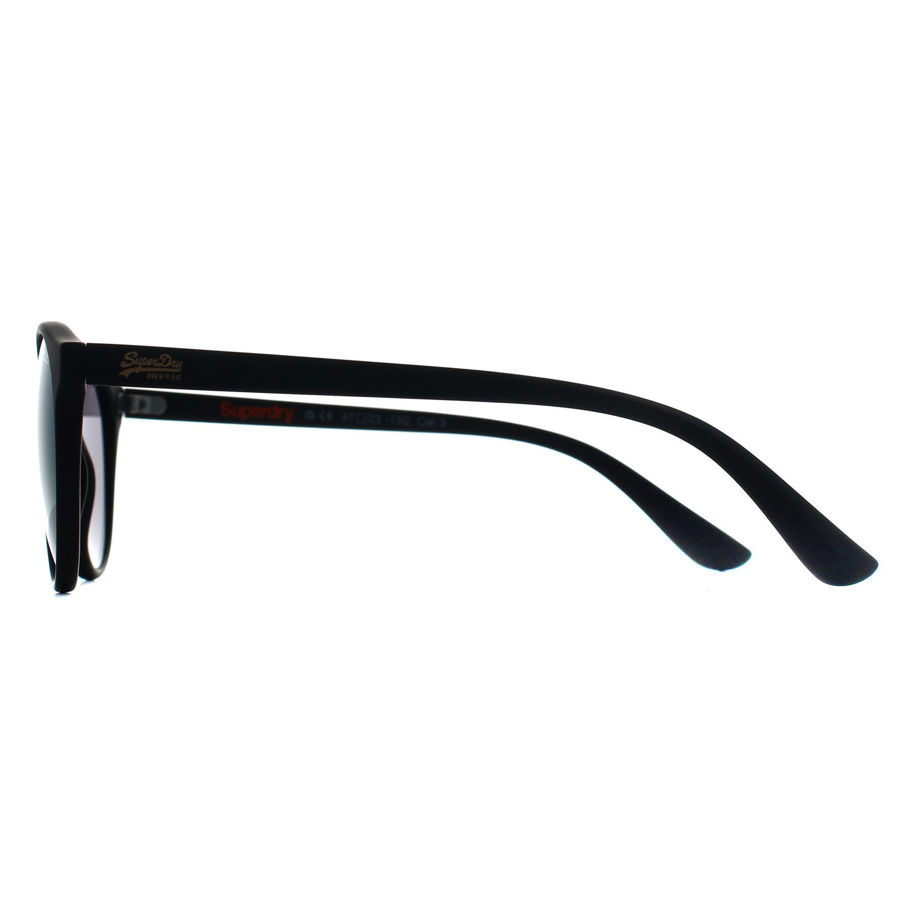 Superdry Round Unisex Rubberised Black Oil Slick Mirror SDS Saratoga 3/4