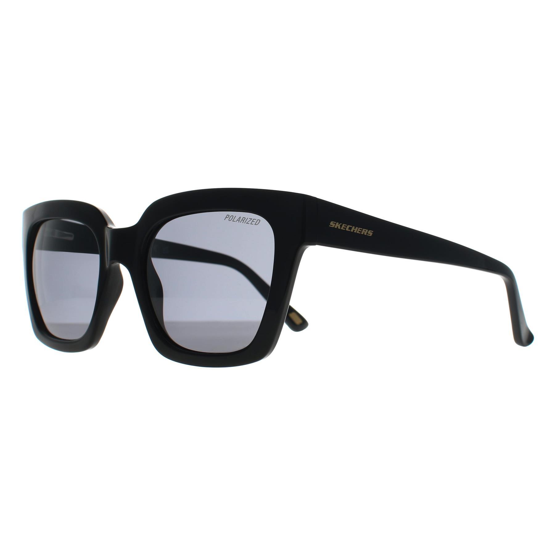 Skechers Square Womens Black Grey Polarized SE6274 2/3