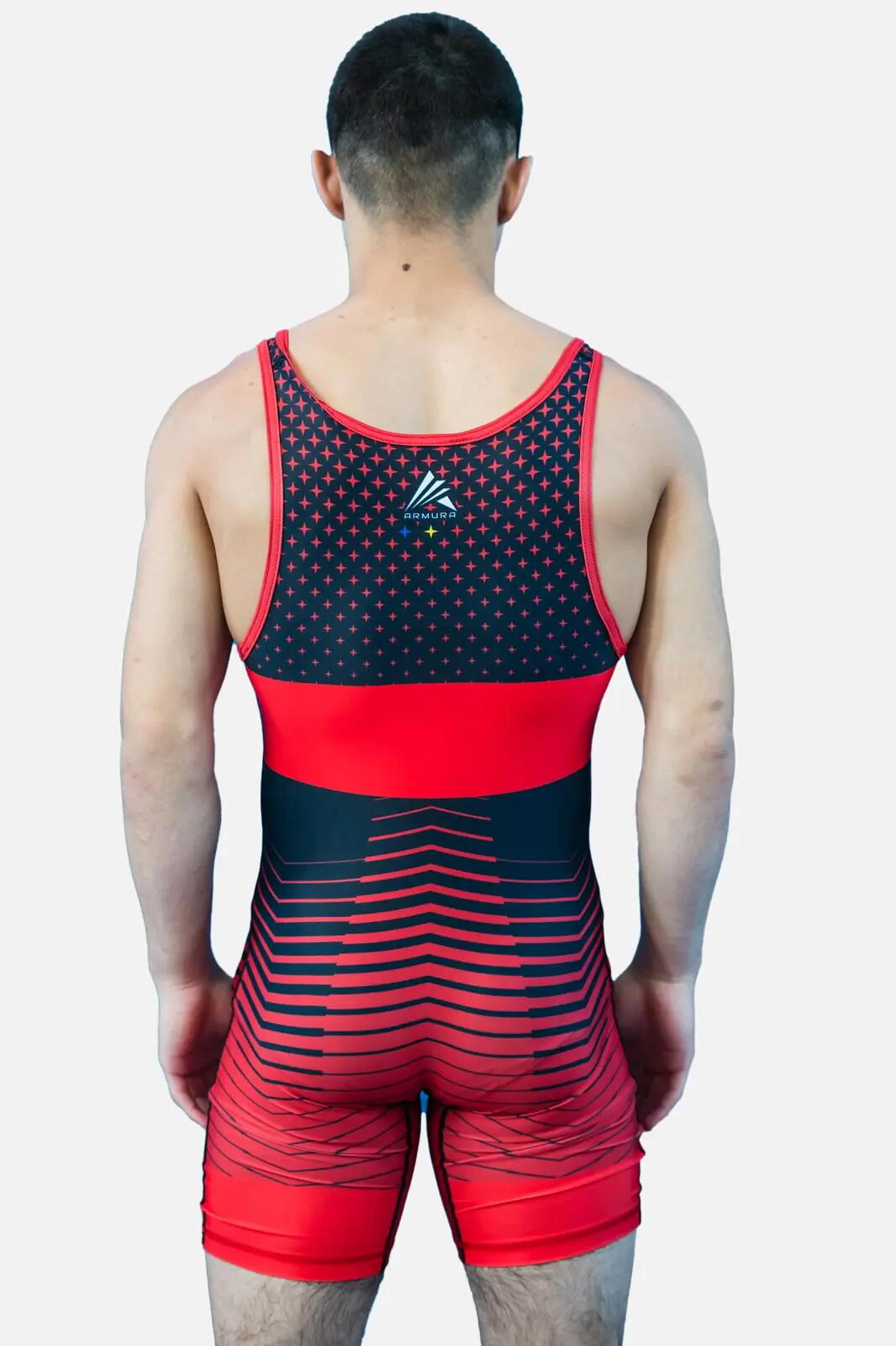 Dres de Lupta Basic V1 Seniori Rosu 3/4