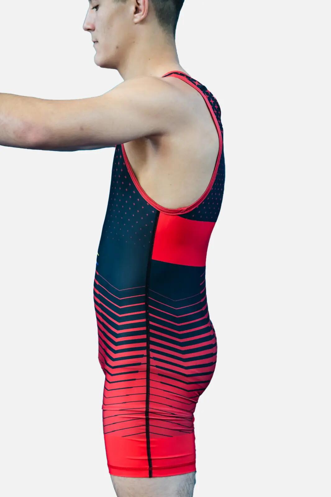 Dres de Lupta Basic V1 Seniori Rosu 2/4