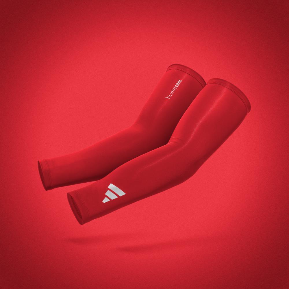 Adidas - Climacool Compression Arm Sleeves - Red - S/M 2/7