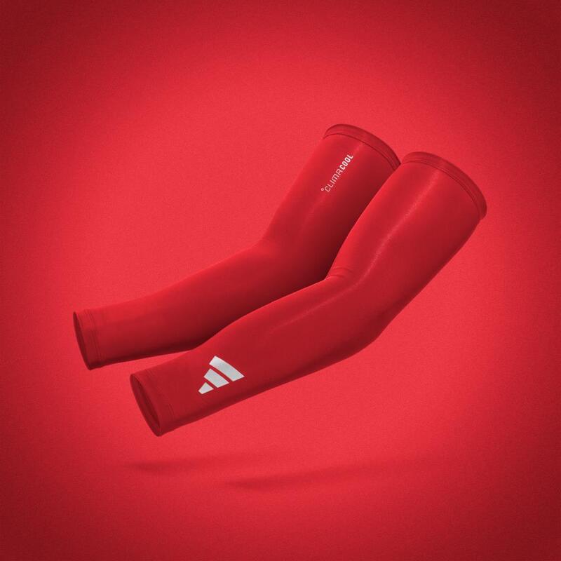Mâneci de compresie pentru brațe Adidas Climacool – roșii