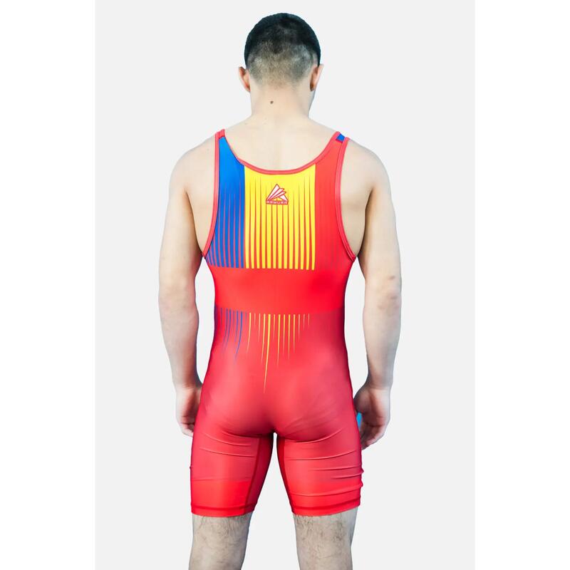 Dres de Lupta Tricolor V2 Seniori Rosu