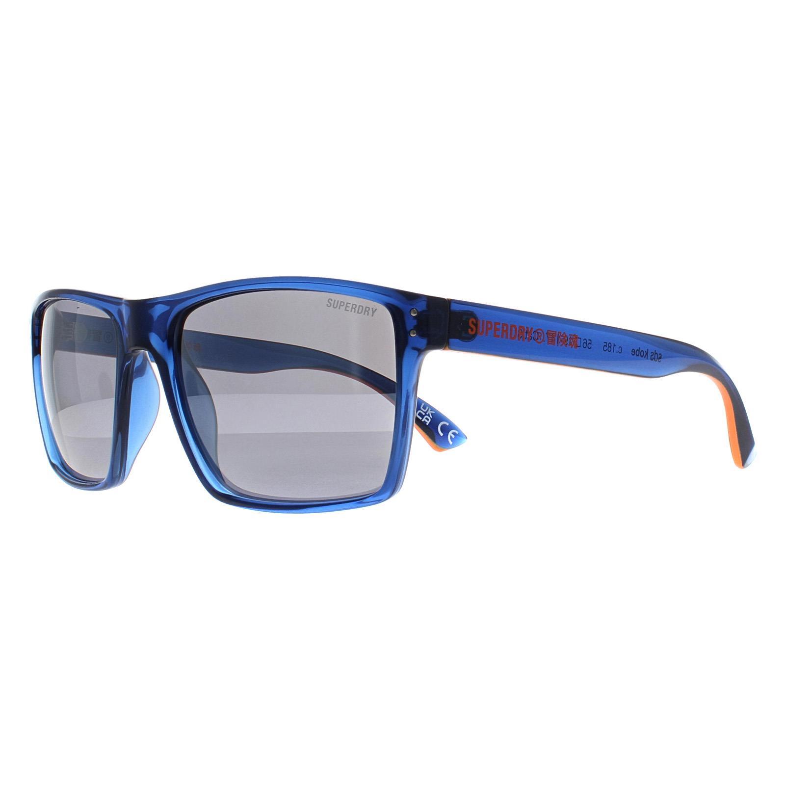 Superdry Square Mens Navy and Black Silver Mirror Kobe 2/4