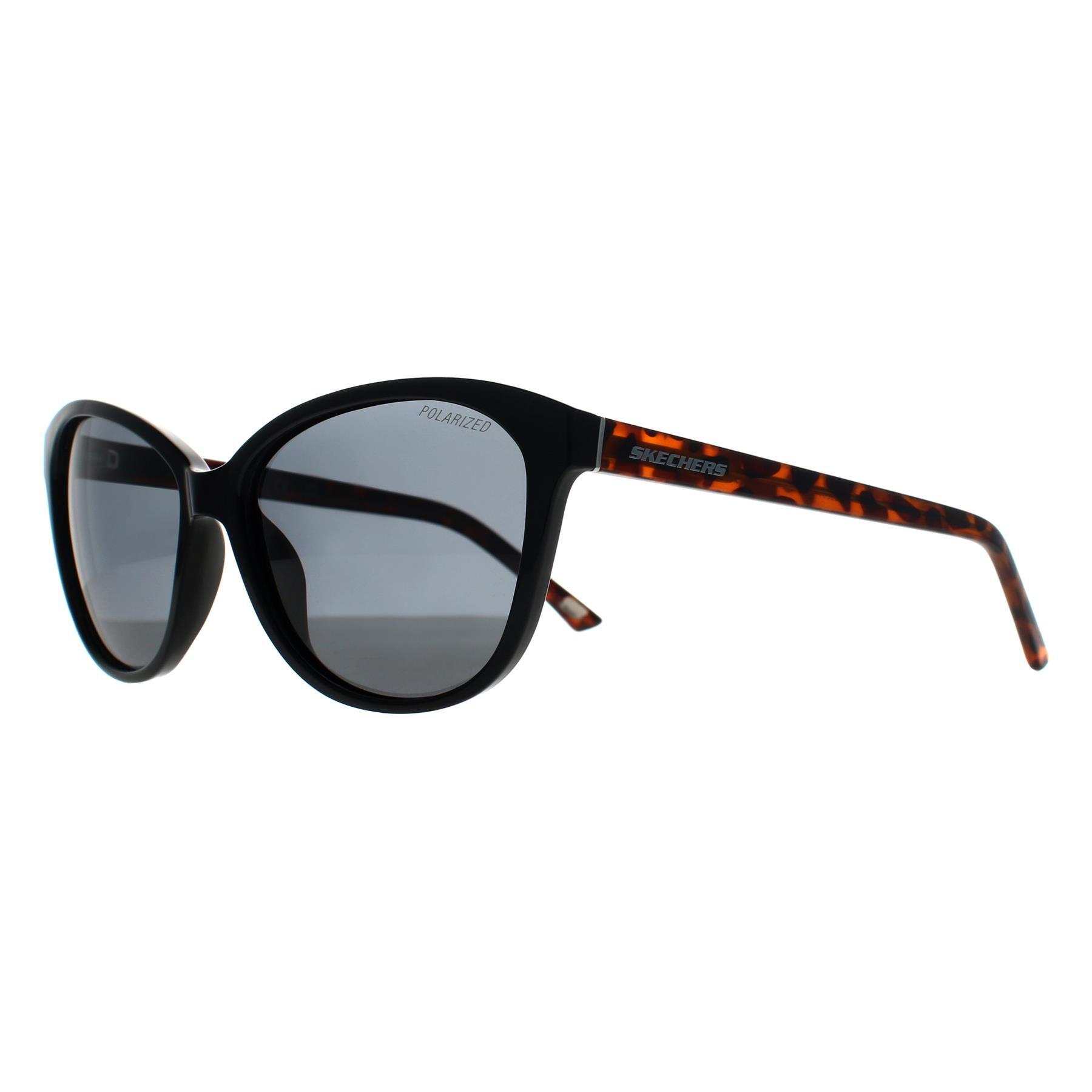 Skechers Cat Eye Womens Black Grey Polarized SE6264 2/3