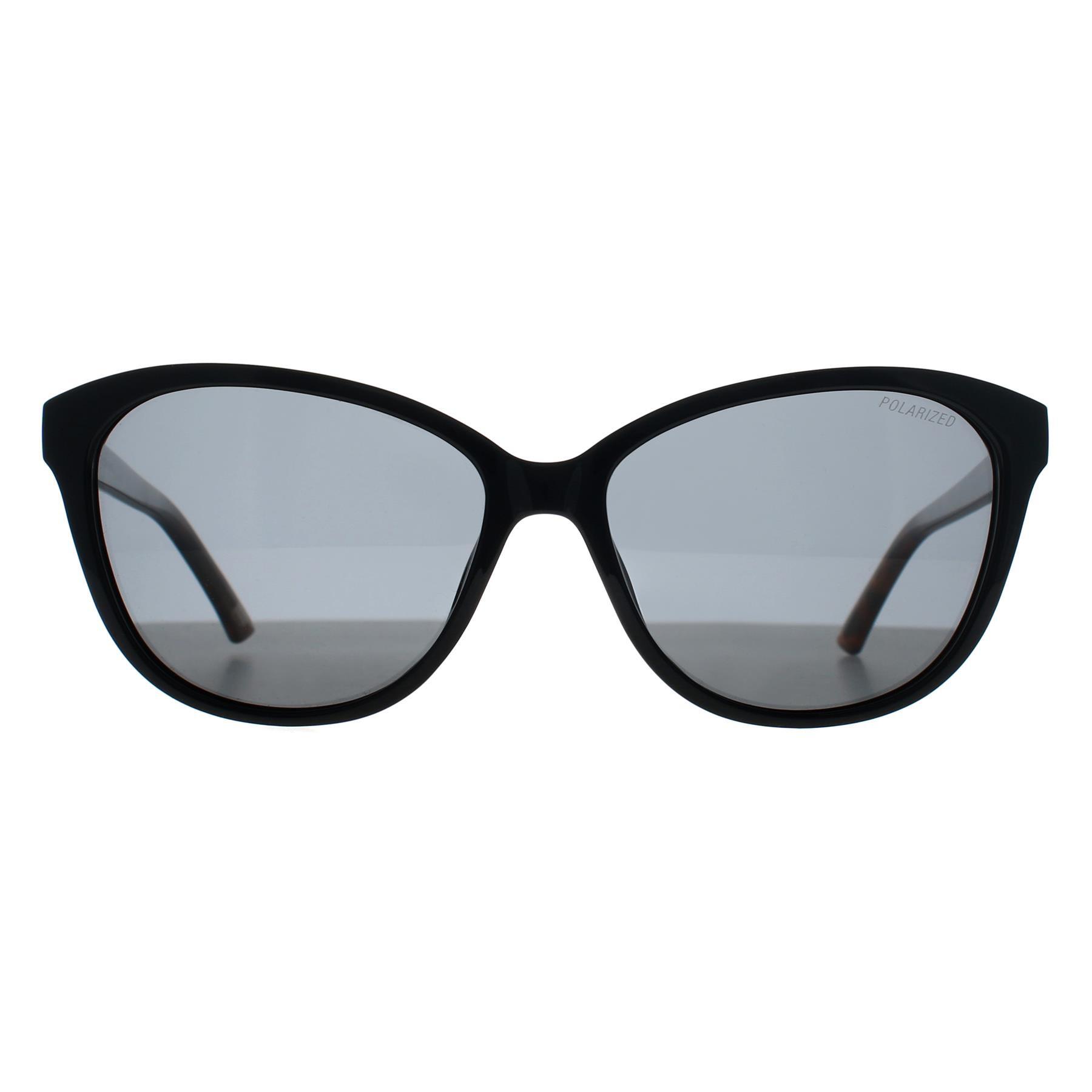 Skechers Cat Eye Womens Black Grey Polarized SE6264 1/3