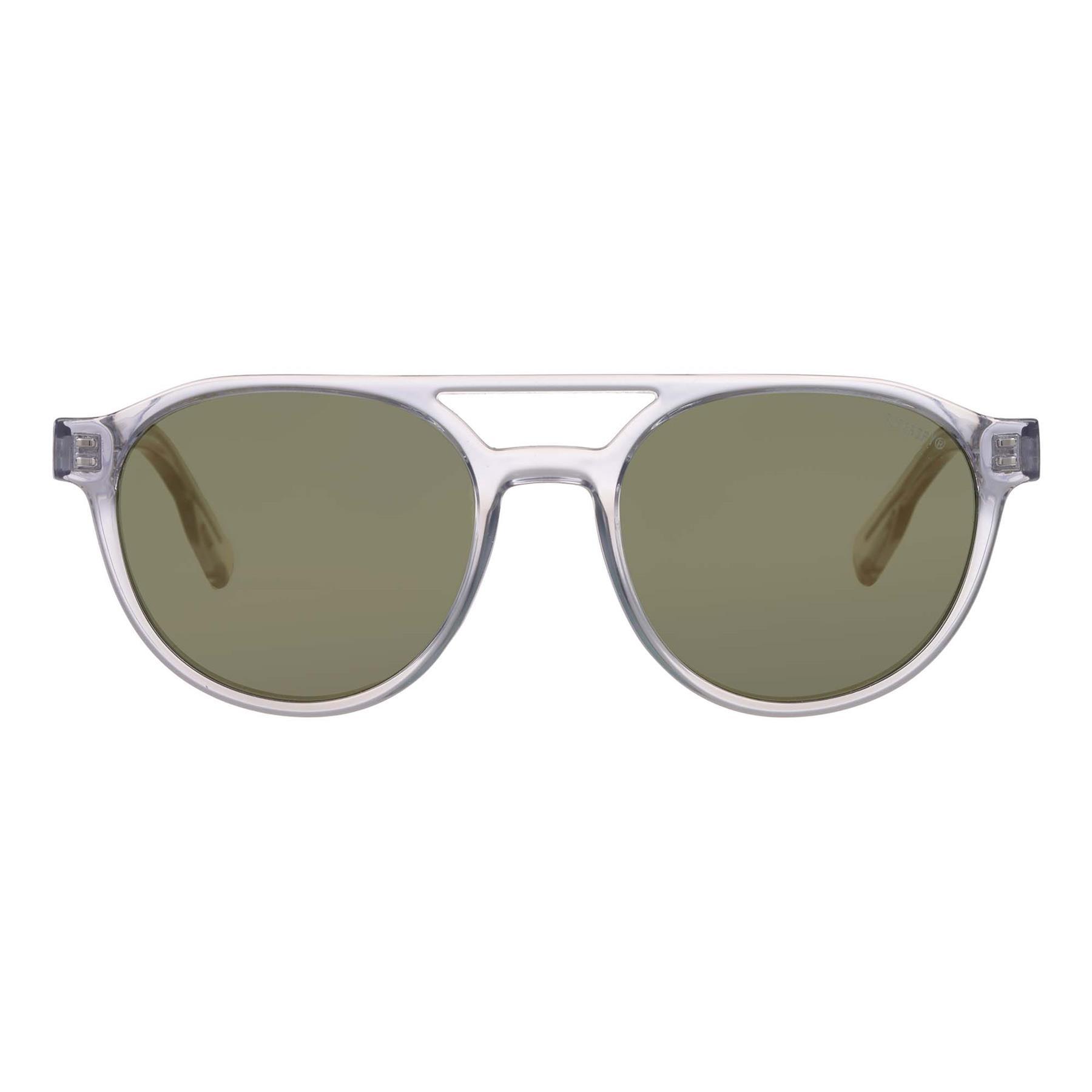 Superdry Aviator Mens Crystal Light Grey Gold Flash Mirror SDS