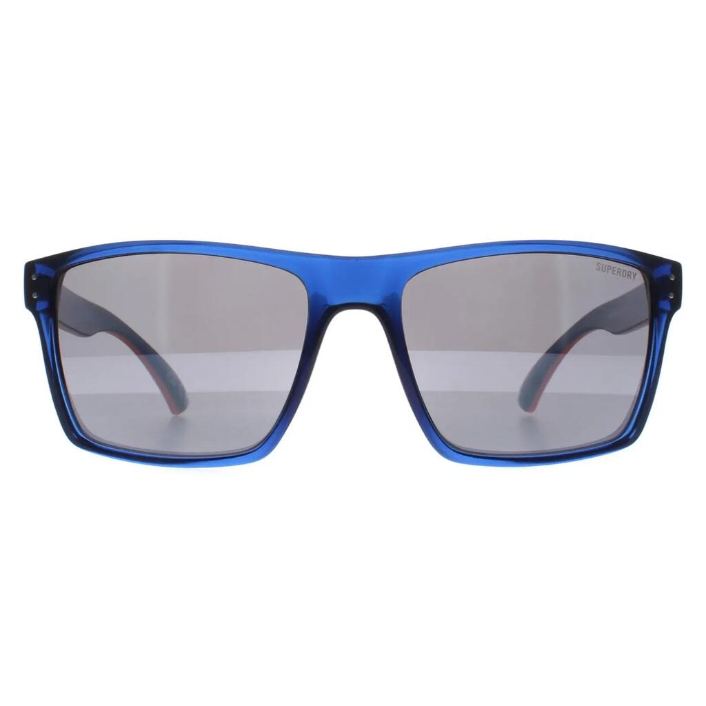 Superdry Square Mens Navy and Black Silver Mirror Kobe