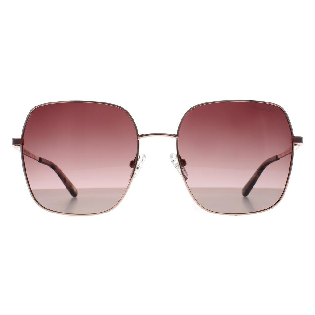Skechers Square Womens Rose Gold Brown Gradient Polarized SE6266