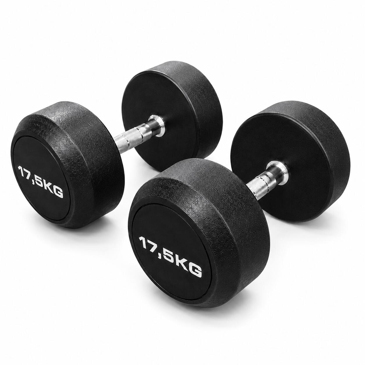 Mancuernas Redondas 17,5 kg (par) Fitness Musculación 2/3