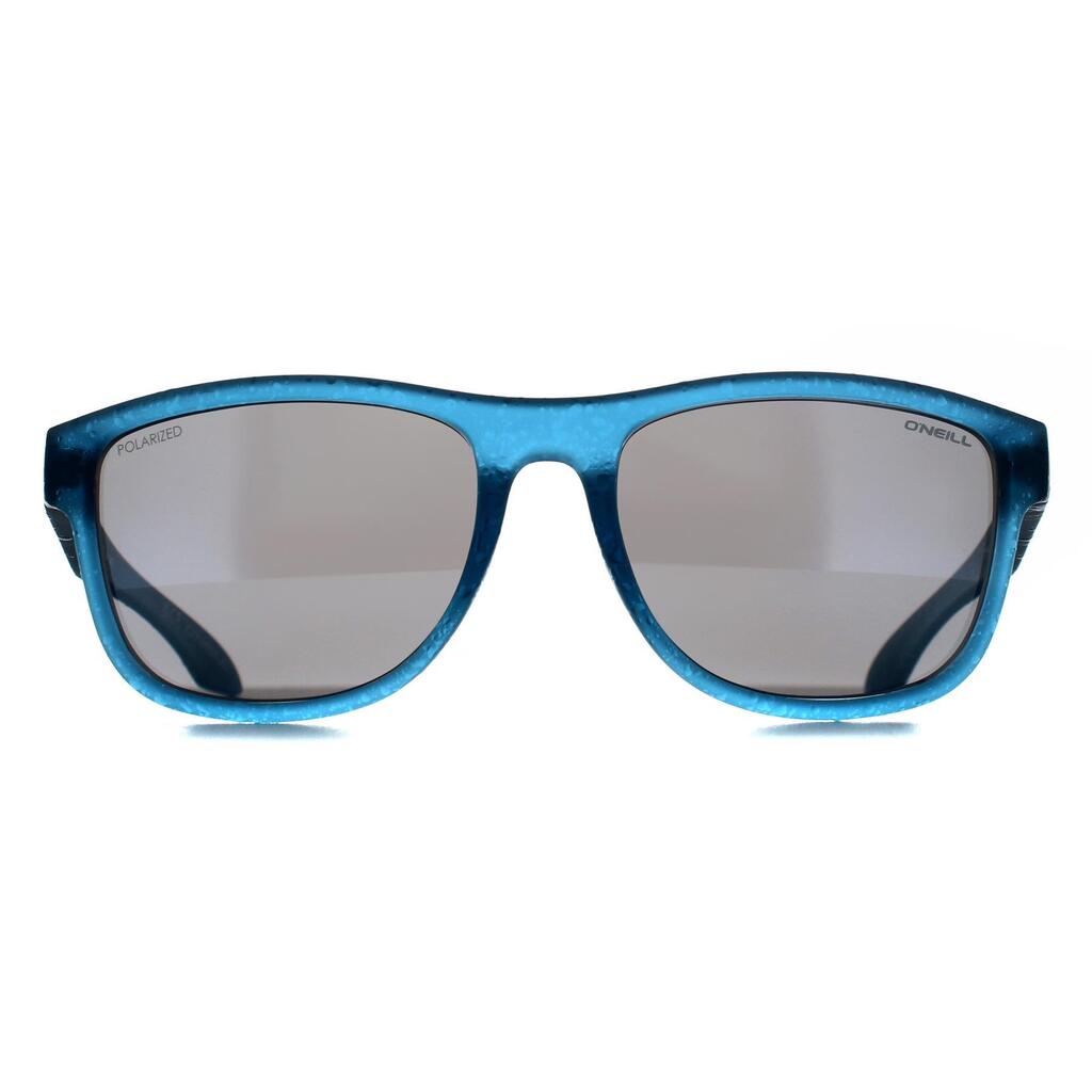 O'Neill Rectangle Unisex Matte Blue Crystal Silver Mirror Polarized Coast 2.0